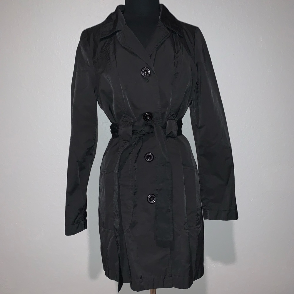 Long Black Raincoat